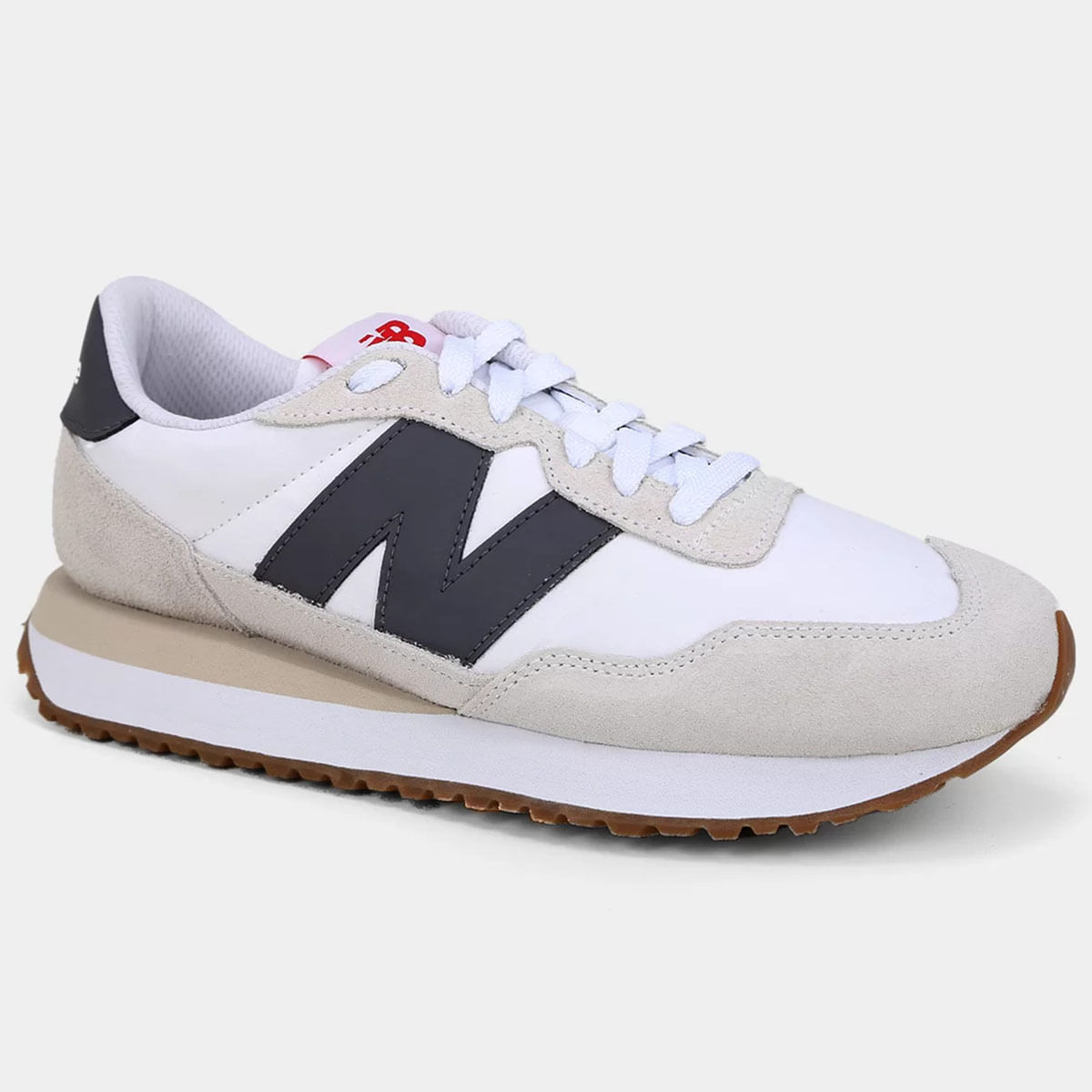 Tênis Casual New Balance 237 Masculino Bege Oscar