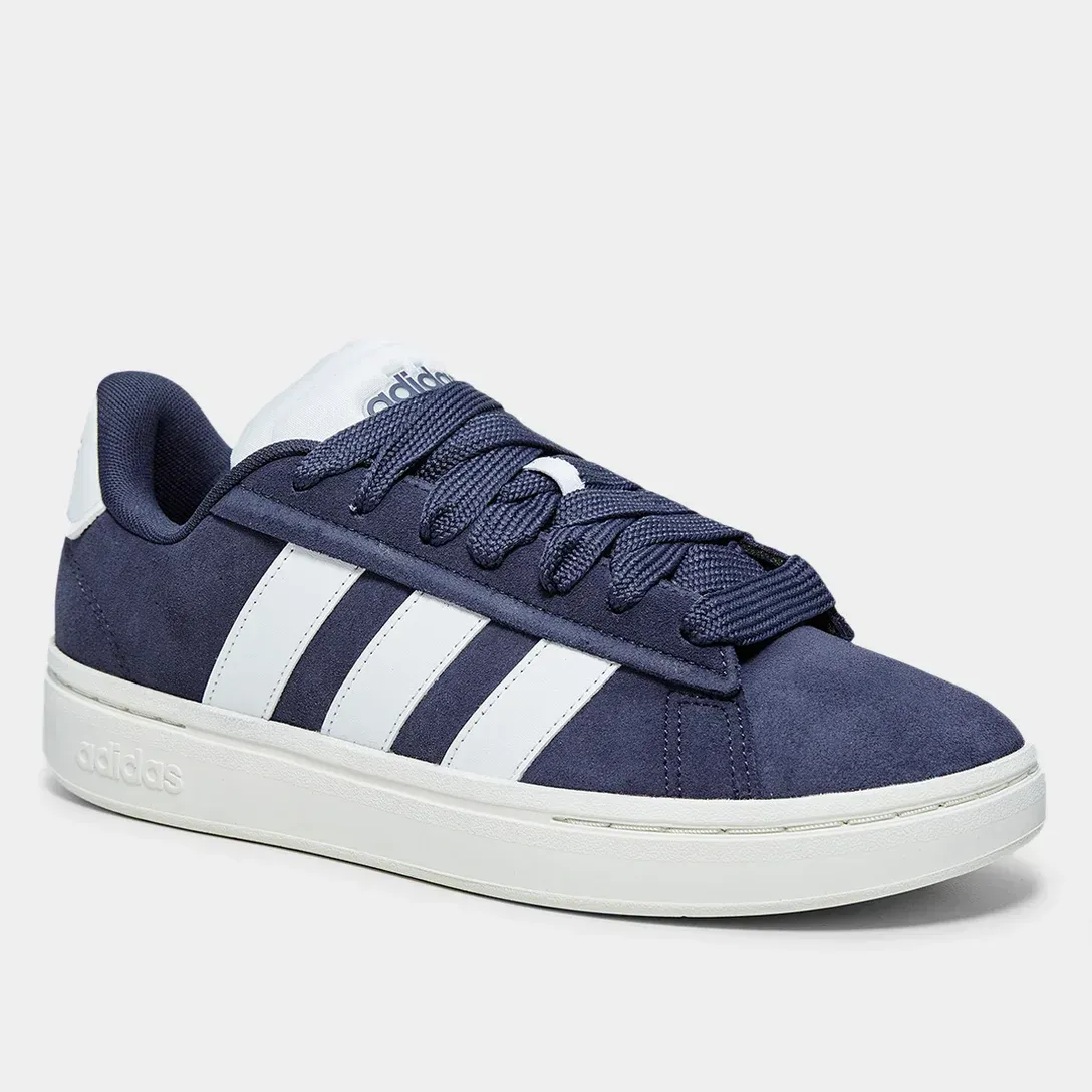 Tênis Adidas Grand Court Alpha Masculino Azul Confortável