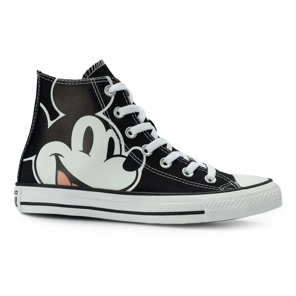 Graphic Designing Tenis All Star Cano Alto Preto Feminino Tênis