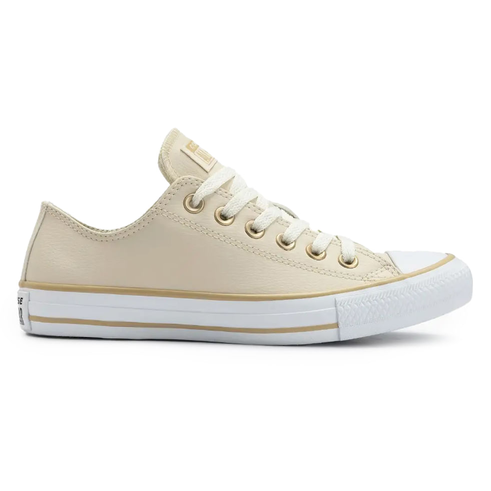 Tênis Converse Chuck Taylor All Star Cano Baixo Feminino Bege
