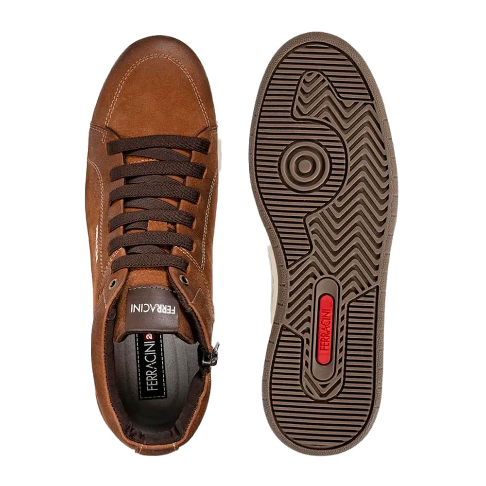 Tenis-Casual-Ferracini-Miami-Masculino-Marrom