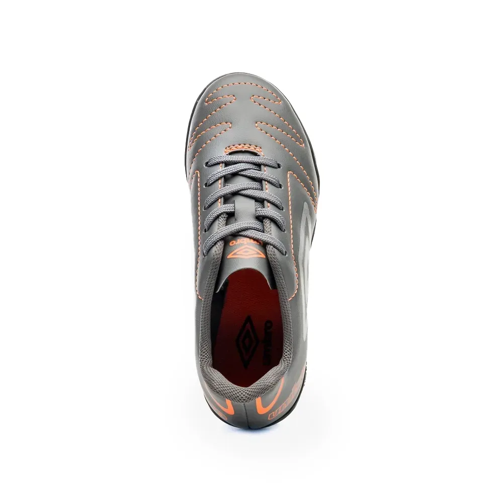 Umbro-Chuteira-CLASS-2.2-JR-TF-U07FB086-868-GrafiteLaranjaCinza-Sint--4-
