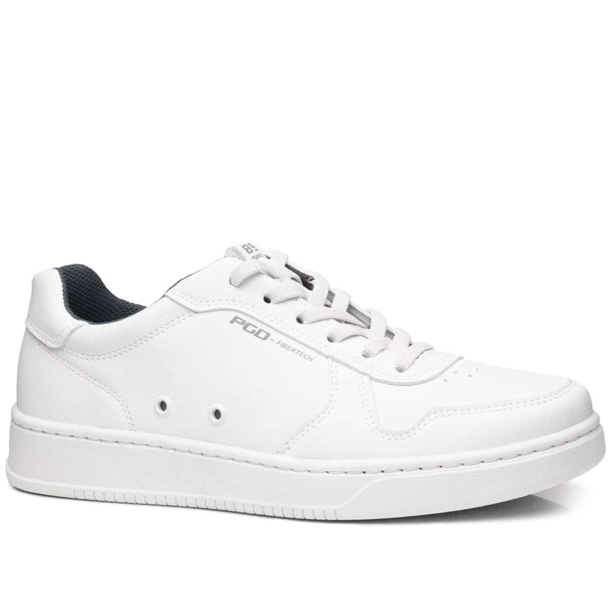 Tênis Casual Pegada Microfibra Masculino Branco 171901-01 Oscar