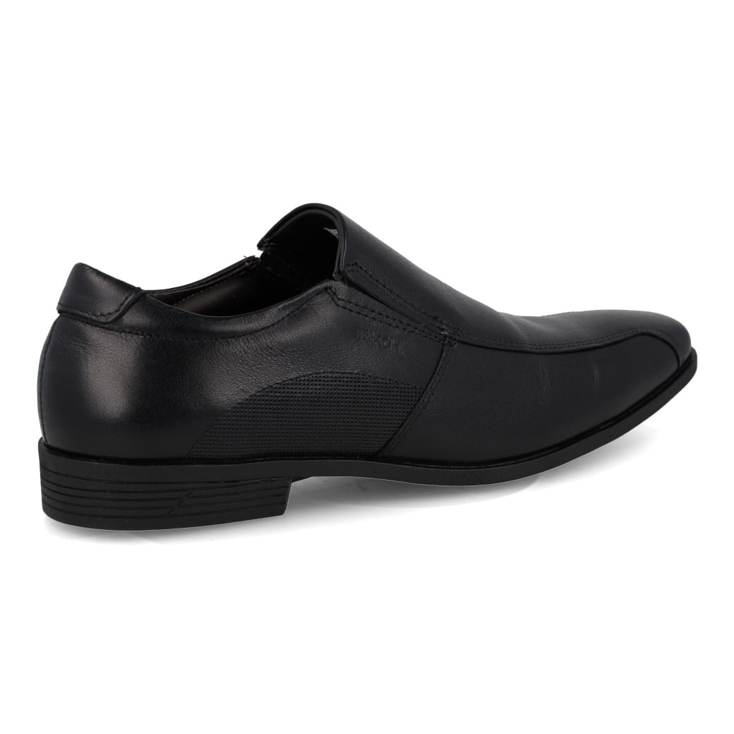 Sapato social Ferracini couro preto vista lateral esquerda