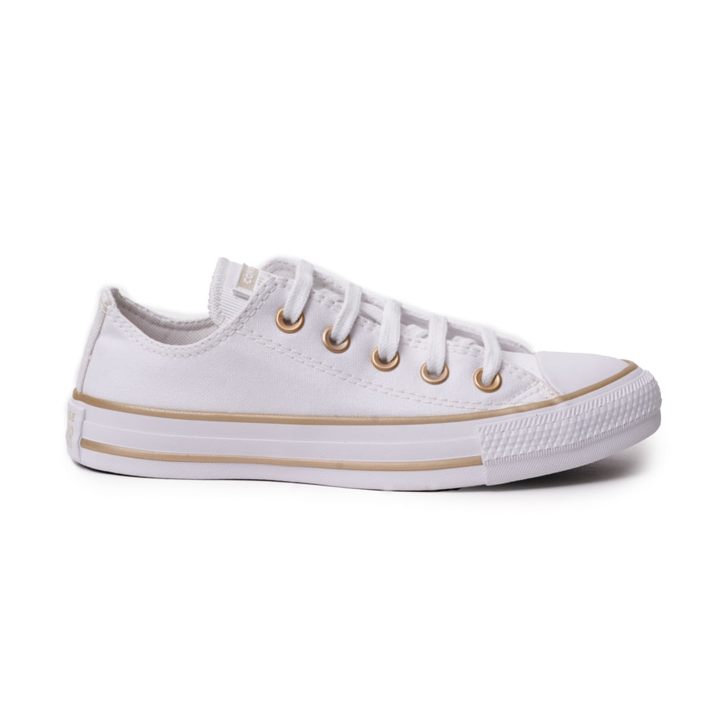 Tênis All Star Cano Baixo Ox Modern Tailored Feminino Branco Oscar
