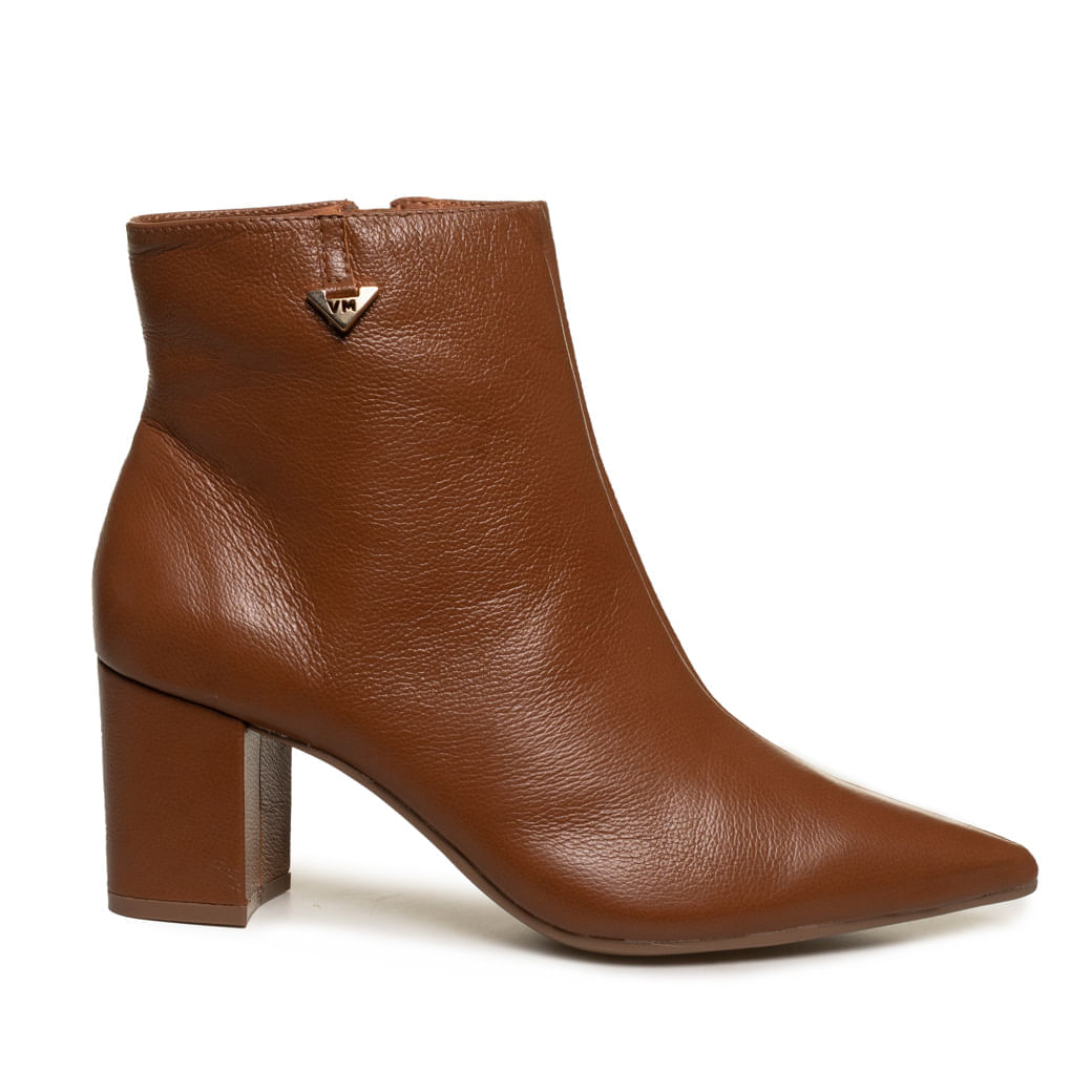 Bota Feminina Bota Via Marte Marrom Cano Curto Bota Via Marte