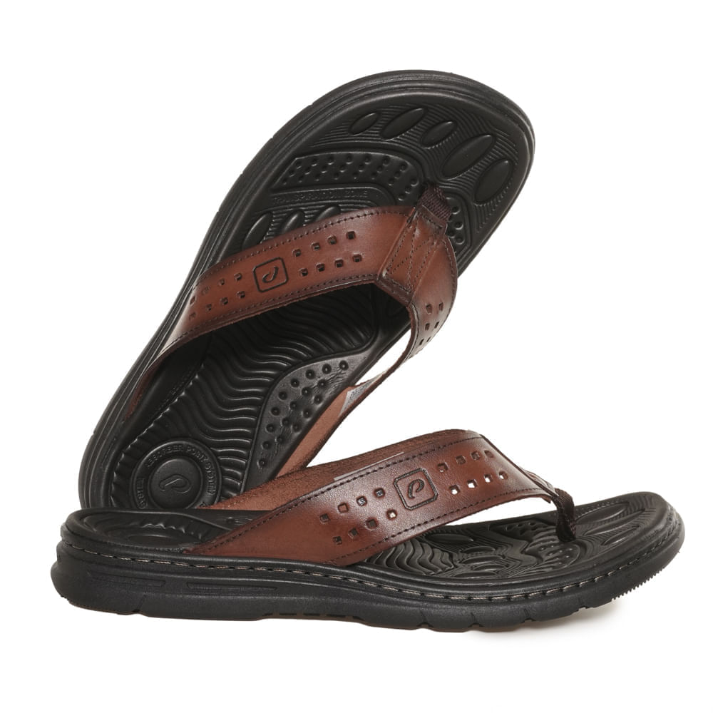 Chinelo-Pegada-Comfort-Couro-Marrom-Masculino