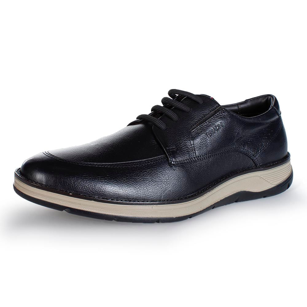 Sapato Ferracini Fluence masculino preto vista 3/4 frontal