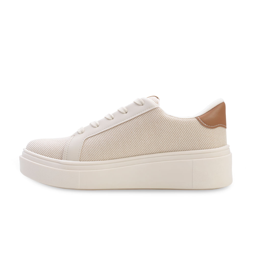 Tênis Casual Feminino Vizzano Bege Confortável e Estiloso Oscar