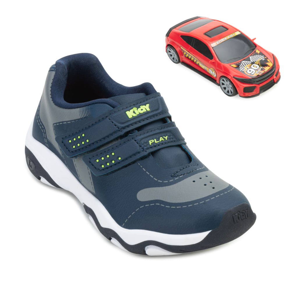 Tênis Kidy Play Infantil Menino Marinho KD24-00706 Paquetá