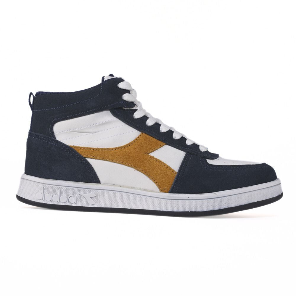 Tenis-Diadora-Hi-Playmaker-Branco-e-Marinho-Unissex