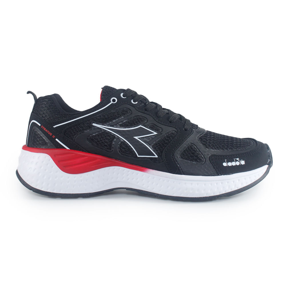 Tenis-Esportivo-Stratus-II-Preto-e-Vermelho-Diadora-Unissex