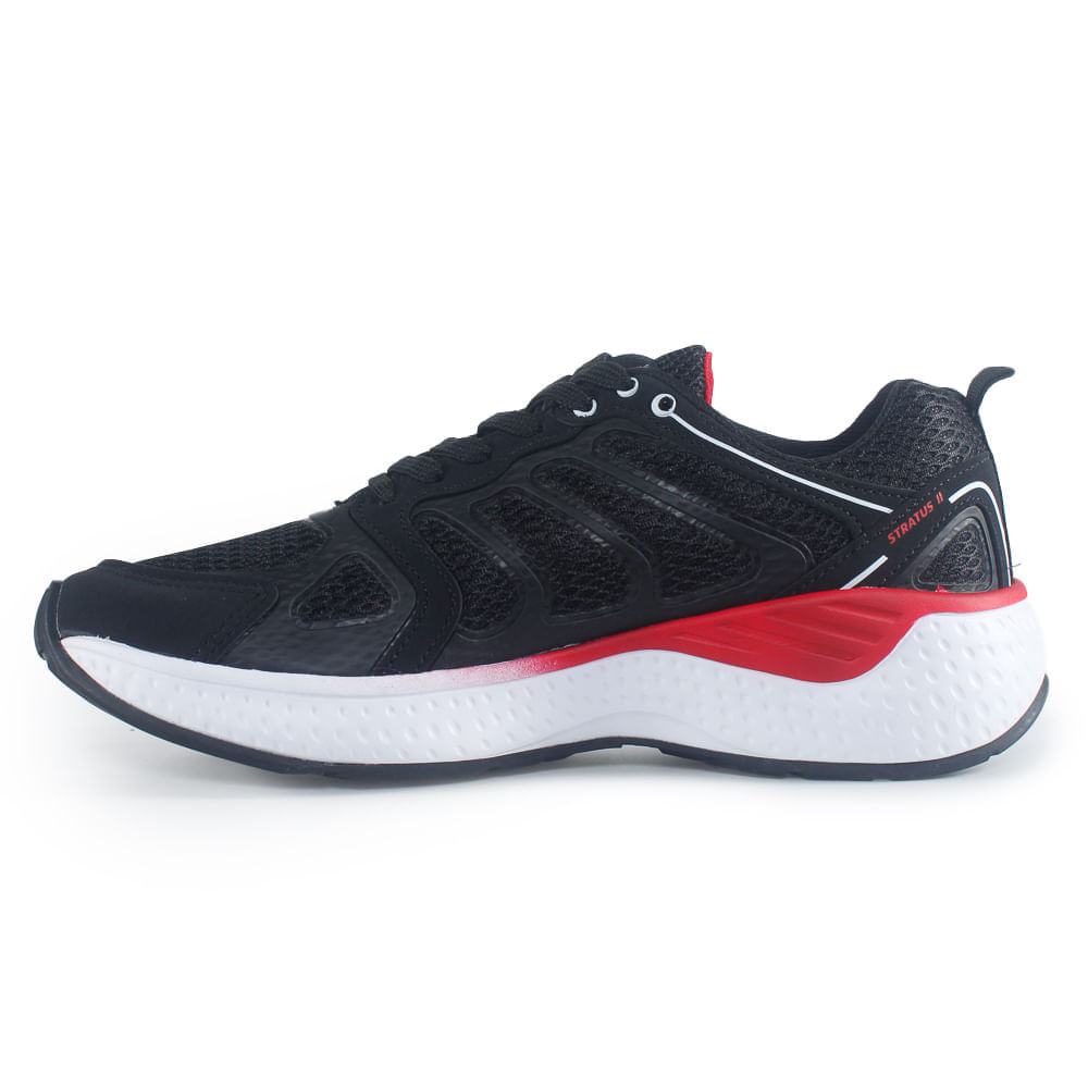 Tenis-Esportivo-Stratus-II-Preto-e-Vermelho-Diadora-Unissex
