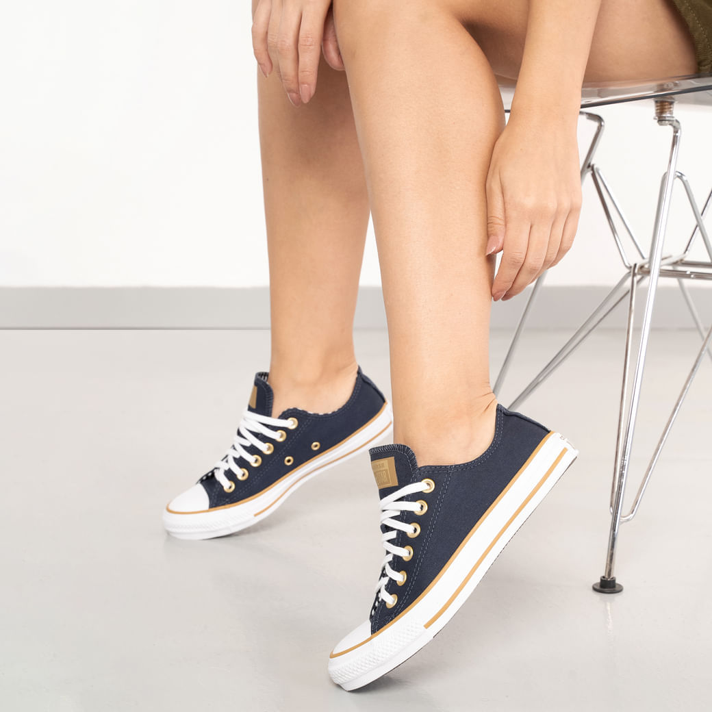 Tênis All Star Chuck Taylor Unissex Marinho Casual Confortável