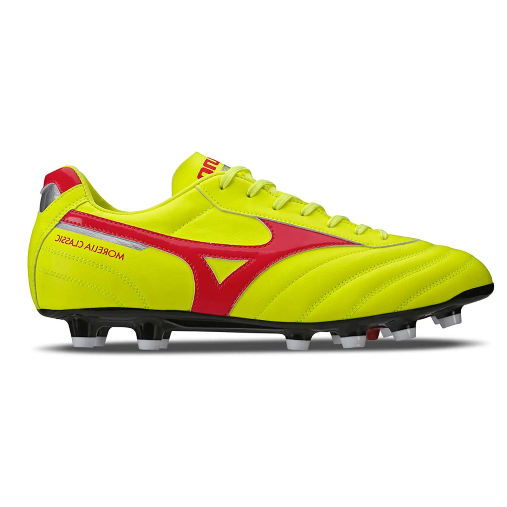Chuteira Campo Mizuno Morelia Classic MD Masculina Amarela