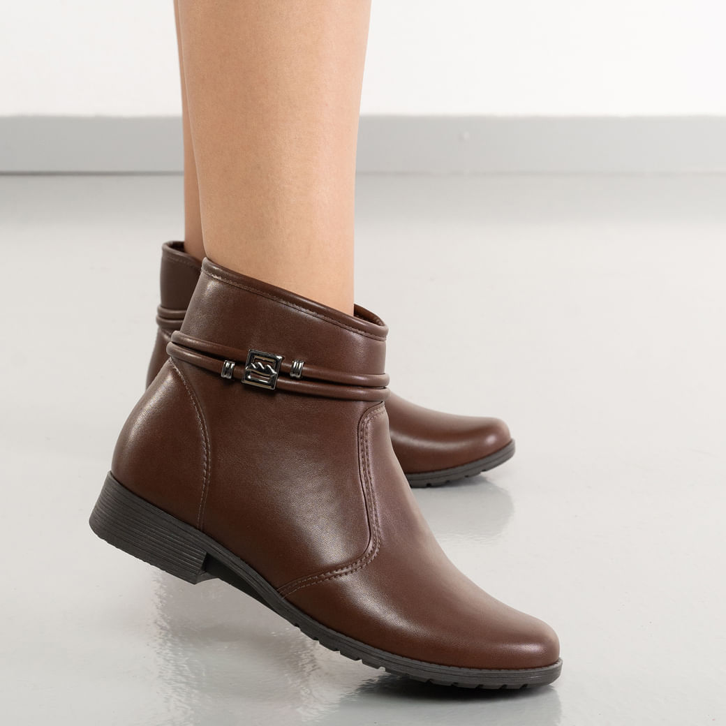 Bota Preta Bota Dakota Cano Curto Sem Salto Discount Bota Feminina