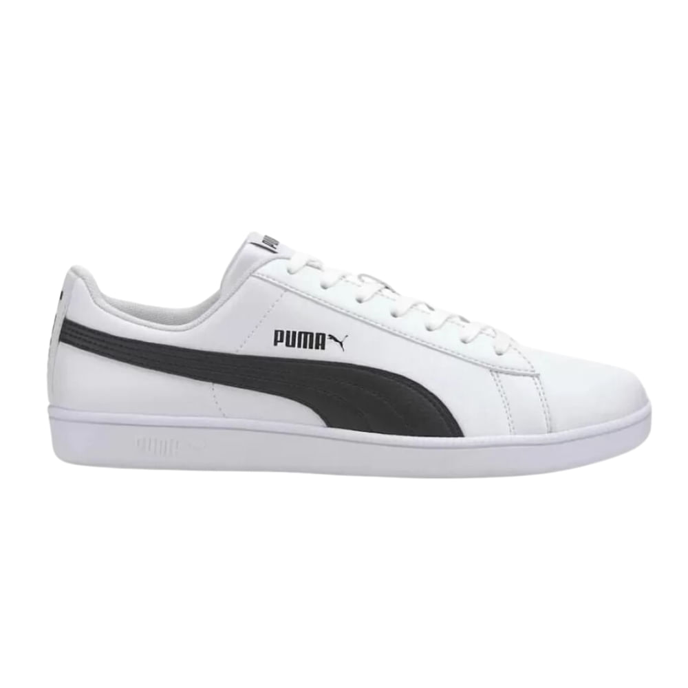 Tênis Puma Up Casual branco perfil lateral direito destacando design e conforto