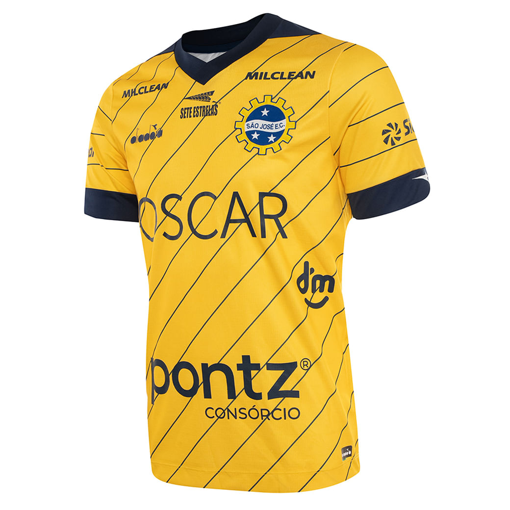 Camisa Diadora São José Uniforme III Masculina Amarelo Oscar
