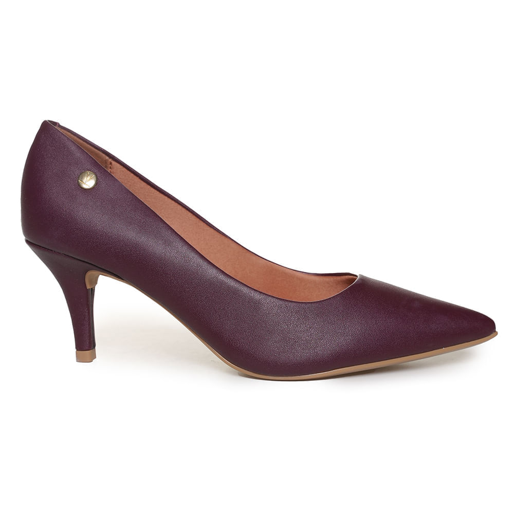 Scarpin Vizzano Clássico Feminino Vinho Paquetá