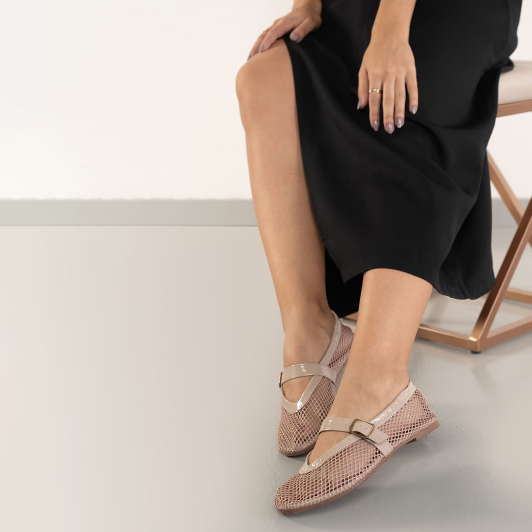 Sapatilha Mississipi Tela Junes Feminina Creme