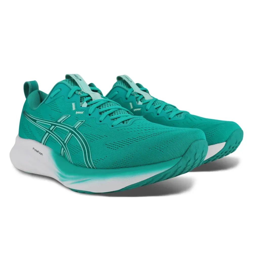 Tênis Asics Gel Pulse 16 Masculino Verde visto em perspectiva frontal-lateral