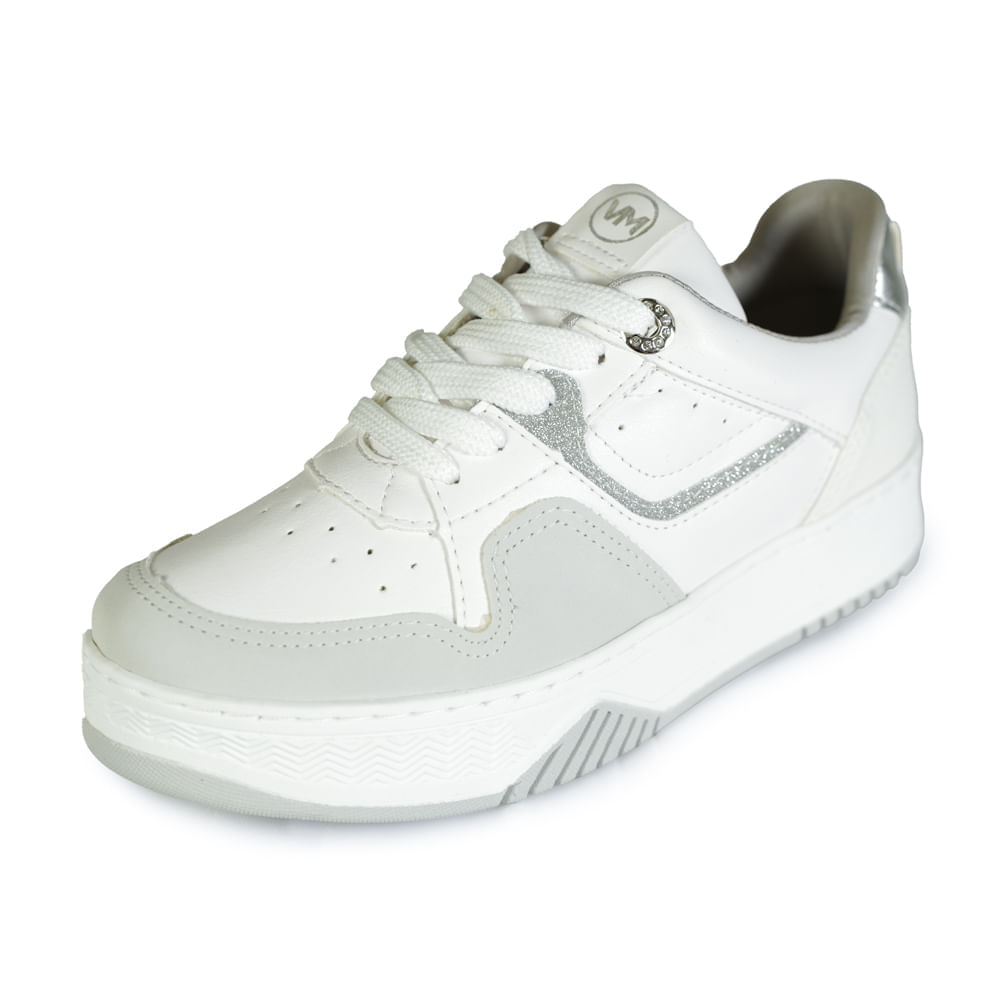 Tenis-Feminino-Casual-Via-Marte-Branco-Cinza