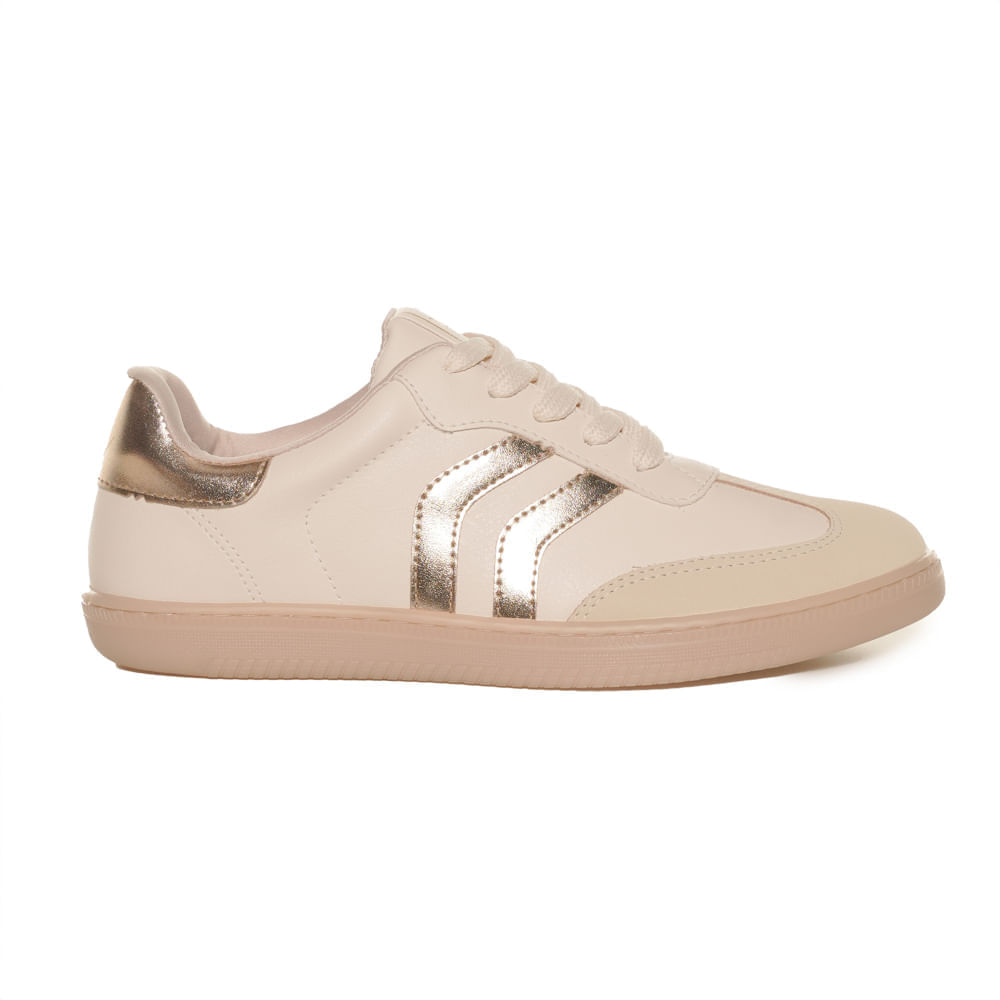 Tenis-Feminino-Casual-Listras-Via-Marte-Bege-Dourado