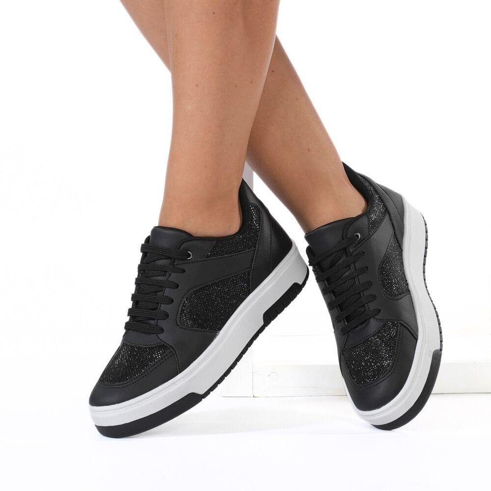 Tenis-Preto-e-Branco-Done-Head-Casual-Unissex