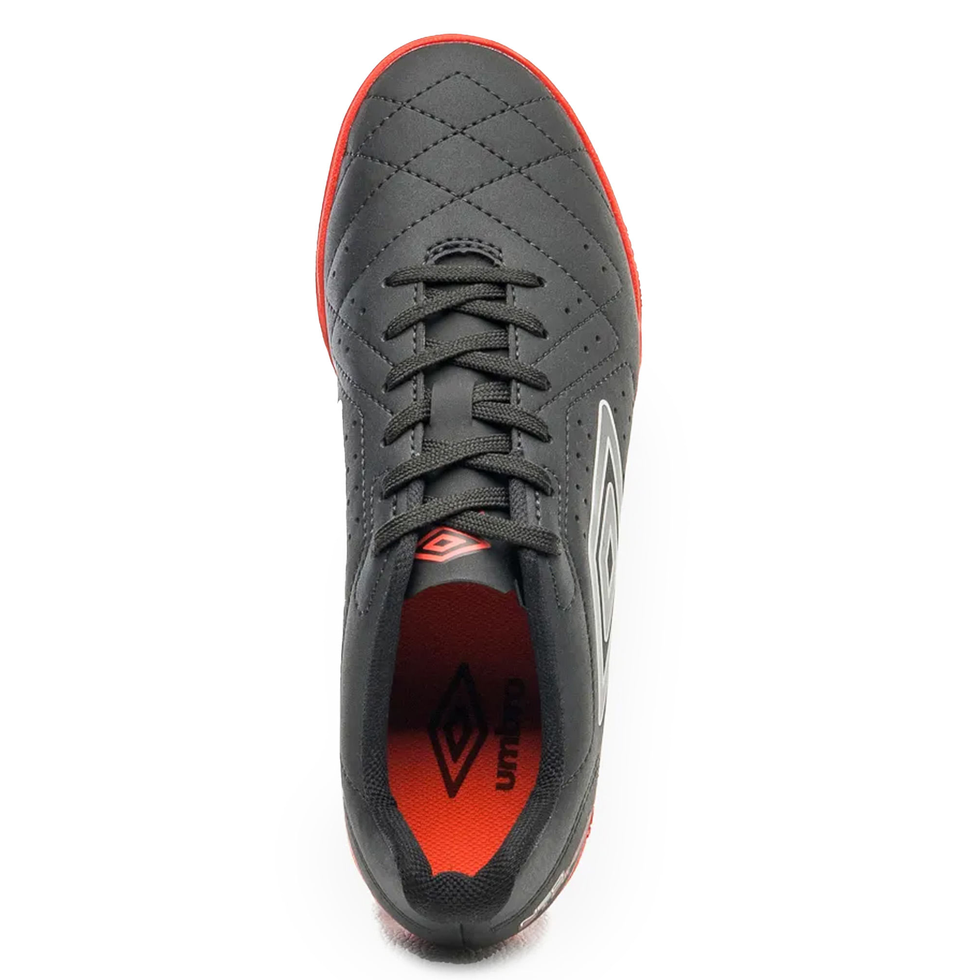 Interior acolchoado da chuteira Futsal Umbro Neo Striker masculina preta