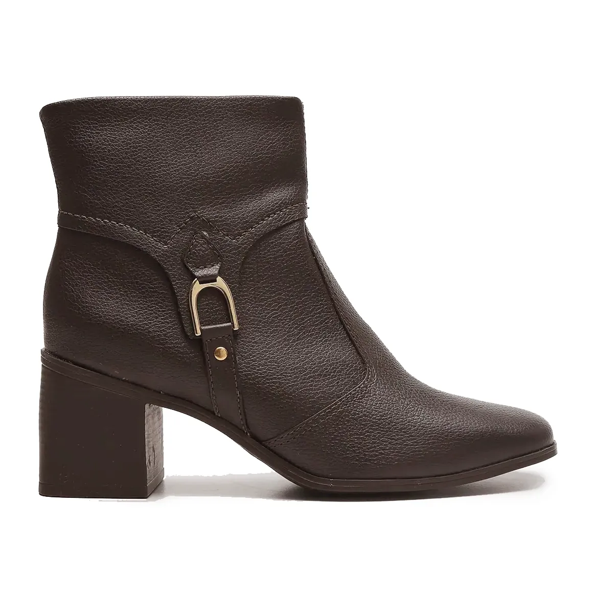 Bota Bottero Napa Ravena Feminina em marrom escuro com design elegante e cano curto