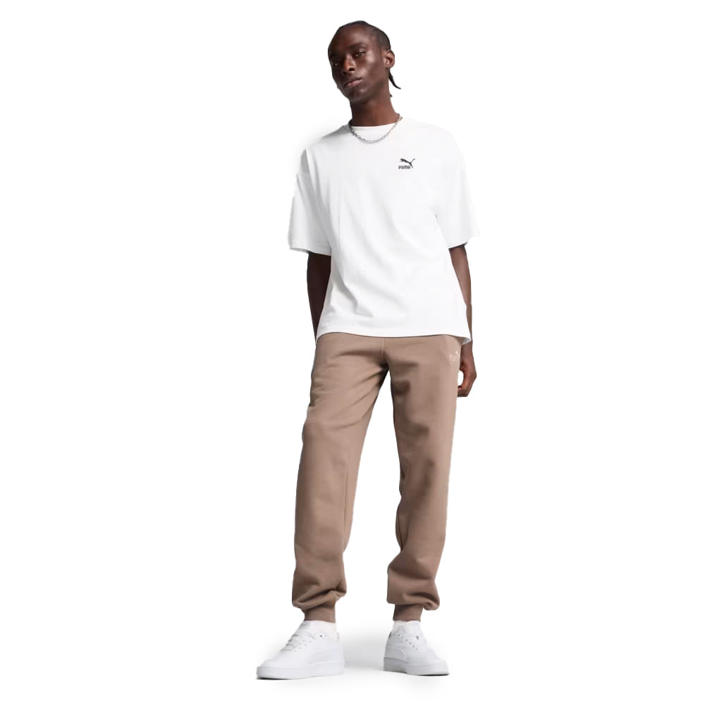 Calça Puma Essentials Logo Masculina Marrom Oscar