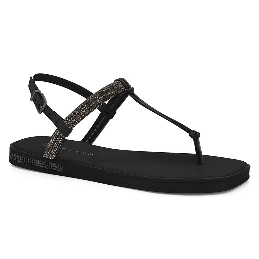 Sandalia-Feminina-Rasteira-Dedo-Brilho-Ramarim-Preto