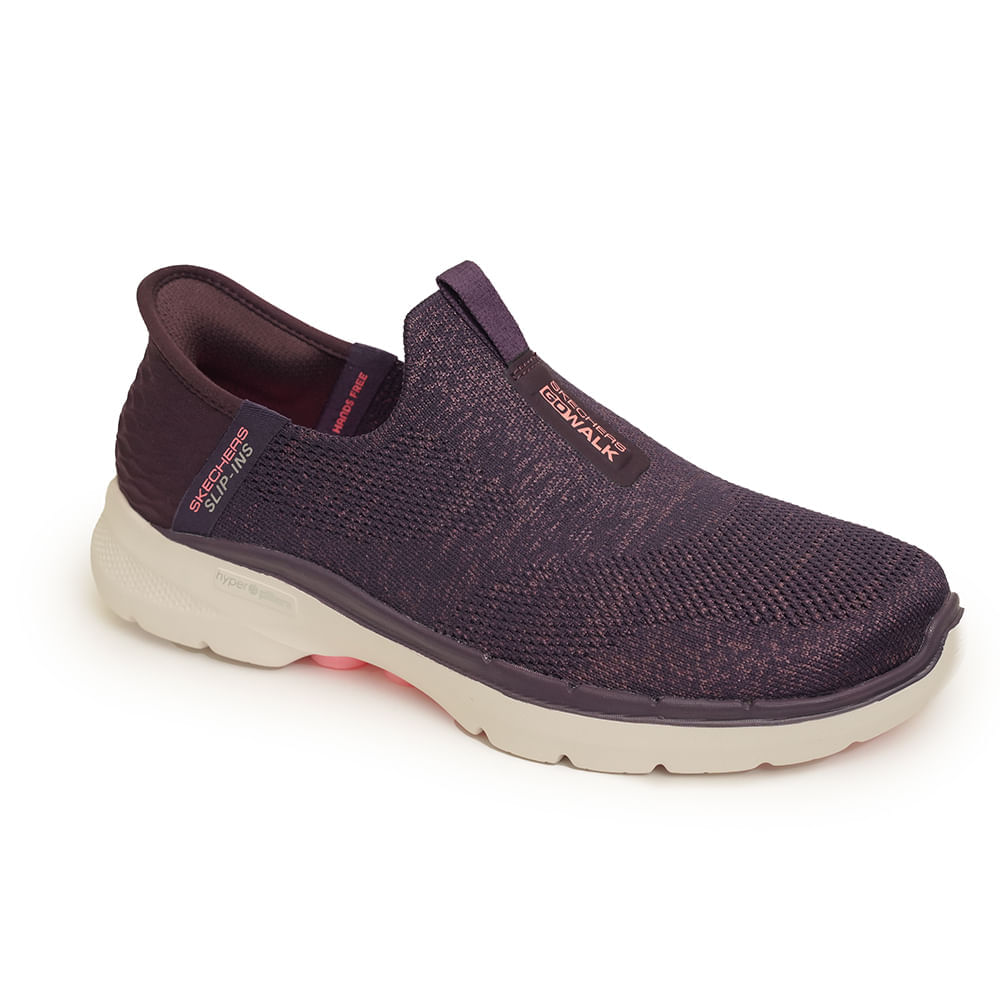 Tenis-Roxo-Slip-On-Skechers-Go-Walk-Feminino