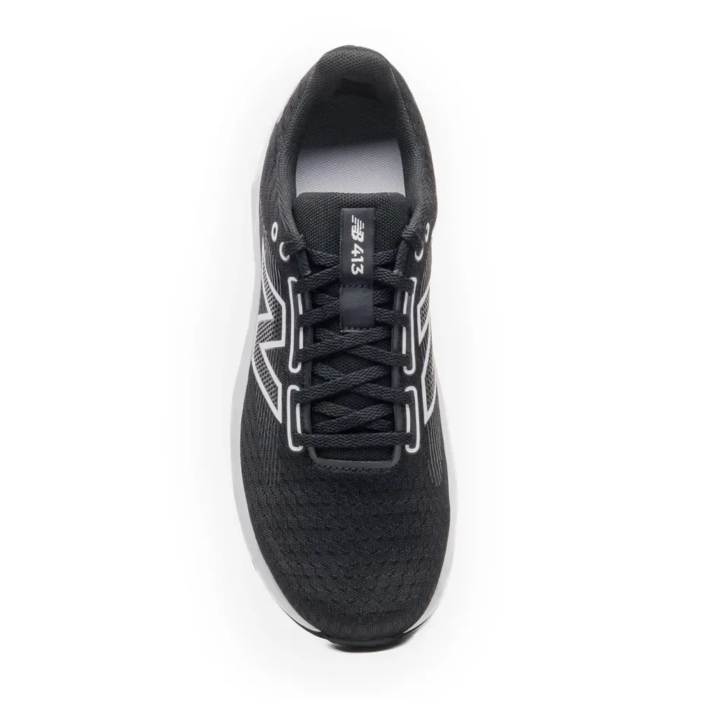 Solado do tênis New Balance 413v3 masculino preto com borracha antiderrapante