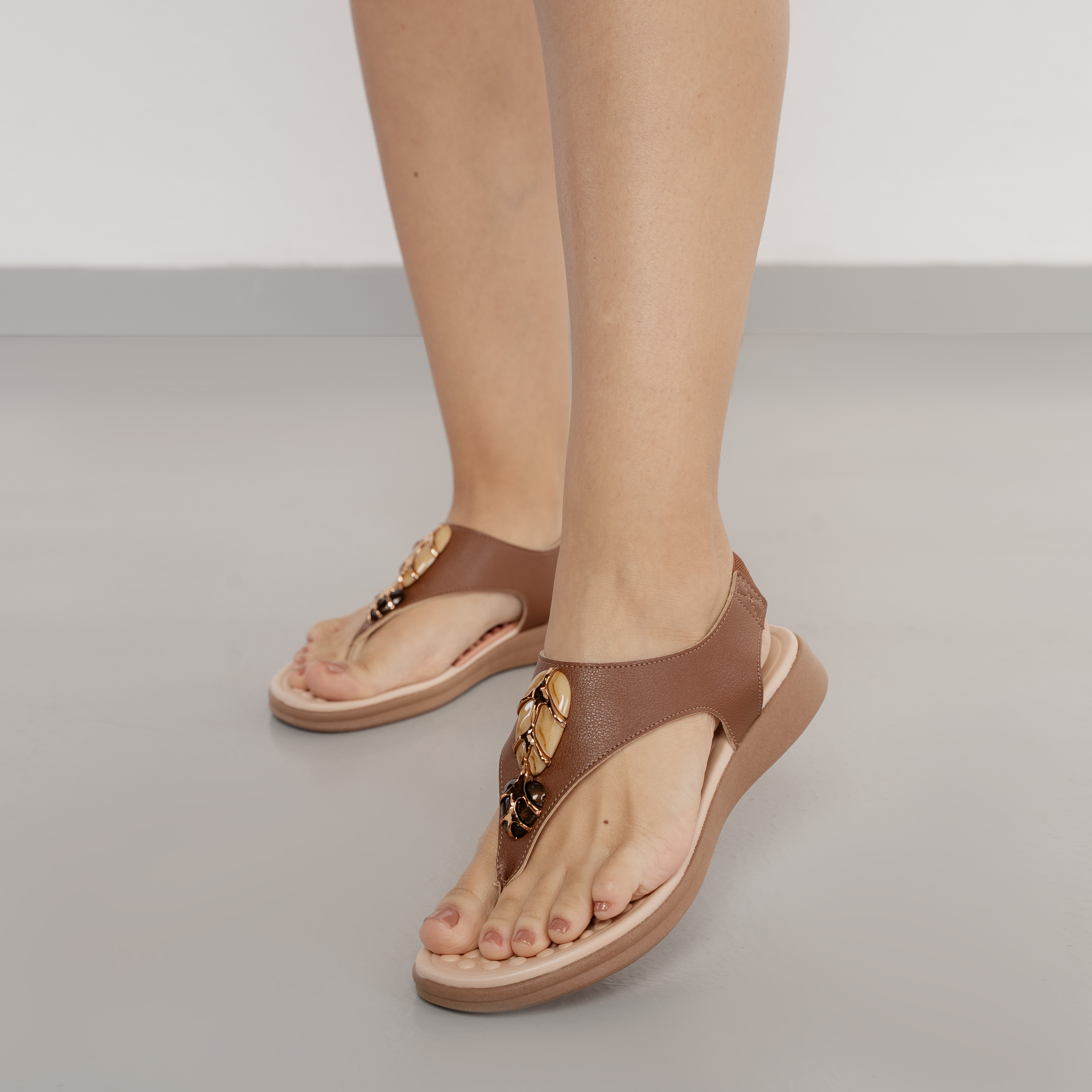 Sandália Modare Ultraconforto Feminina Marrom Conforto e Estilo