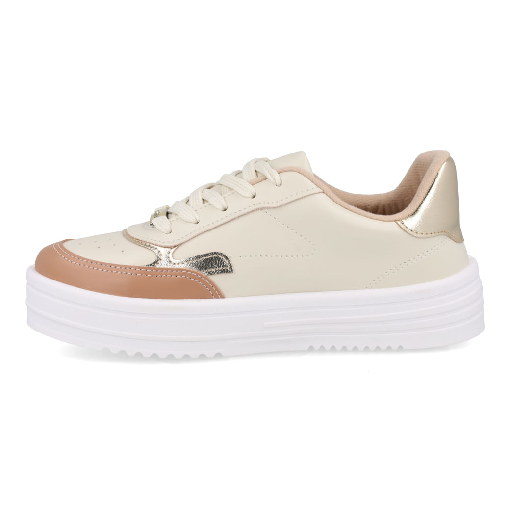 Tênis Casual Moleca Flatform Feminino Branco Paquetá