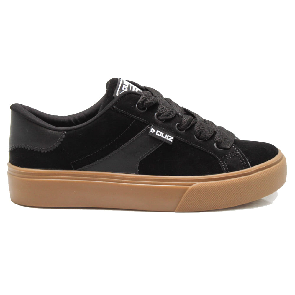 Tênis Casual Quiz Urbano Nobuckado Feminino Preto Oscar