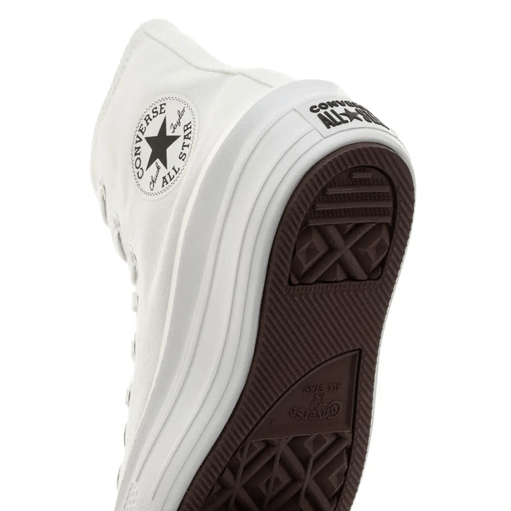 Sola do tênis All Star CT AS MOVE branco com logo e textura antiderrapante