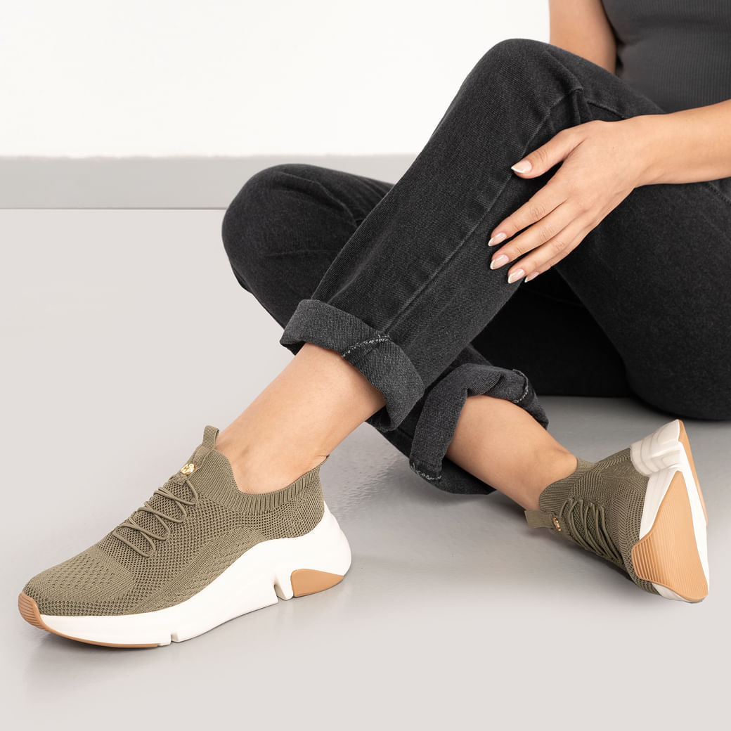 Tênis Modare Ultraconforto Feminino Verde Paquetá