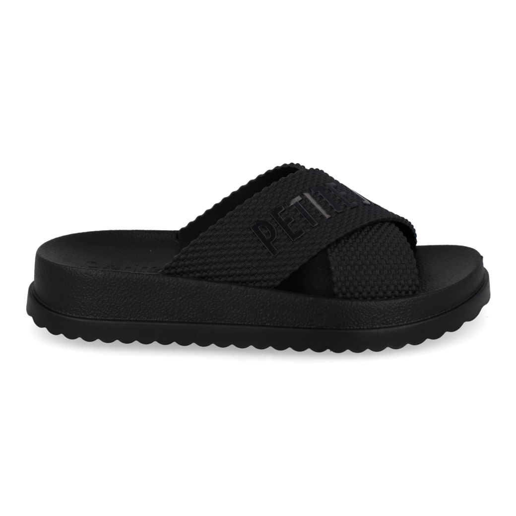 Tamanco infantil preto Petite Jolie modelo PJ6812IN-00027 J-LASTIC vista lateral