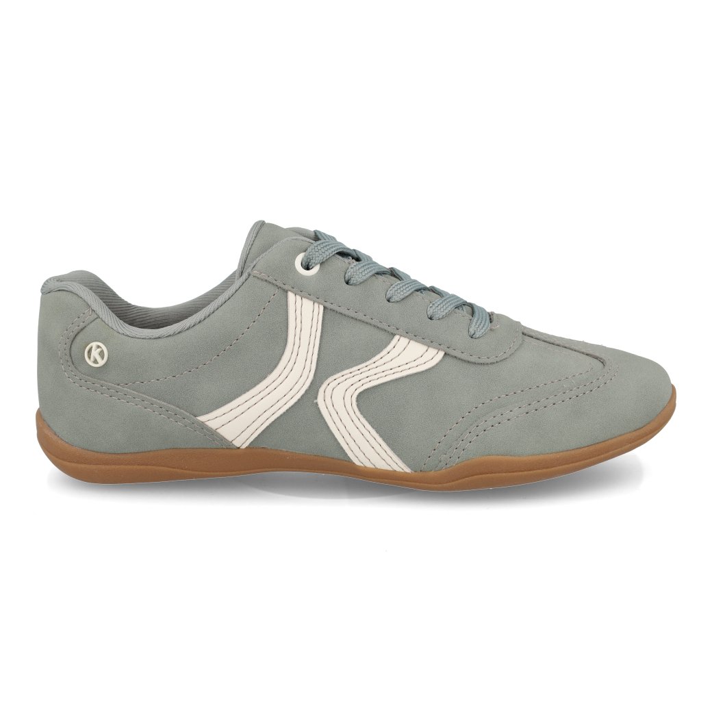 Tenis-Kolosh-Manjericao-feminino-verde-com-detalhes-creme-vista-lateral-direita