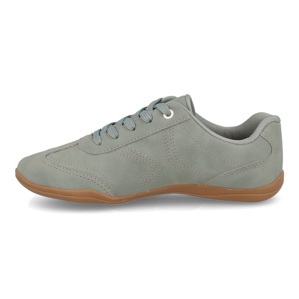 Tenis-Kolosh-Manjericao-feminino-verde-com-detalhes-creme-vista-lateral-esquerda