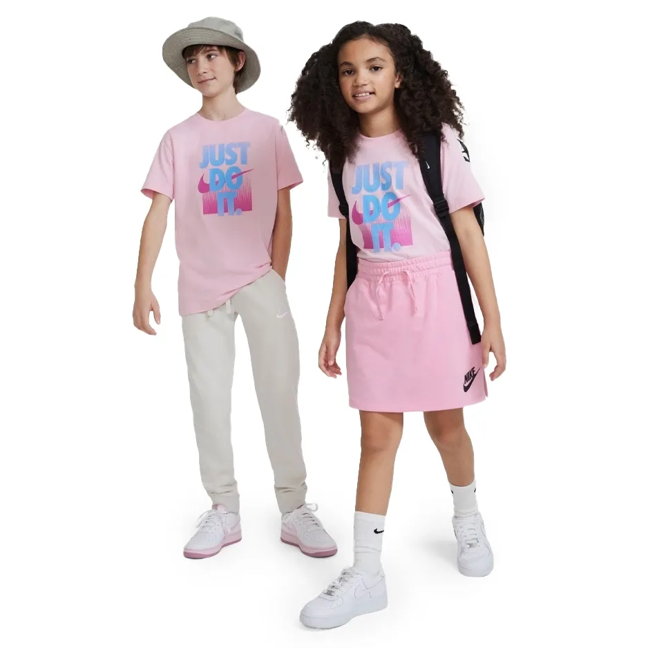 Nike-Camiseta-DX9522-690-INF-NSW-TEE-Rosa-Algodao--2-