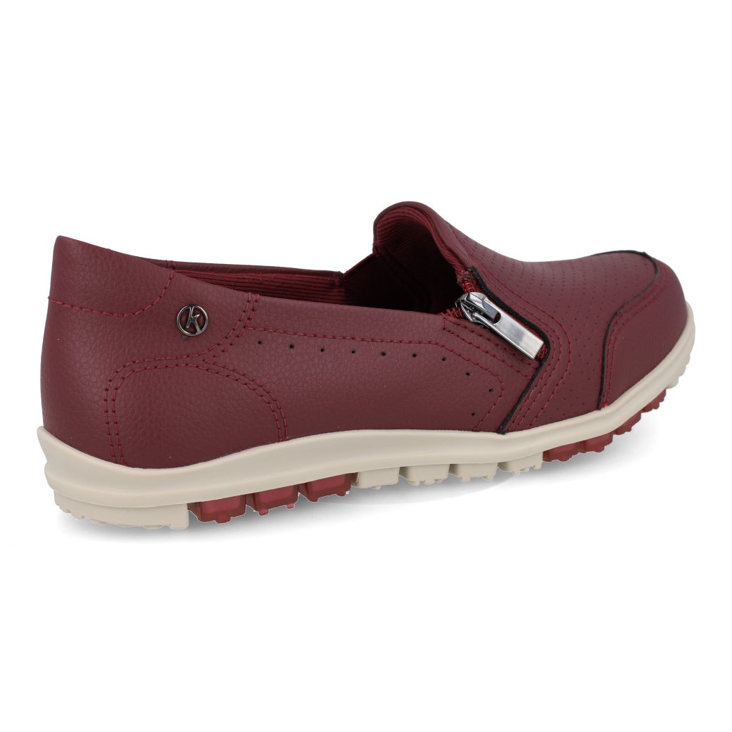 Tenis-casual-Kolosh-vinho-com-fechamento-em-ziper-lateral-e-palmilha-anatomica