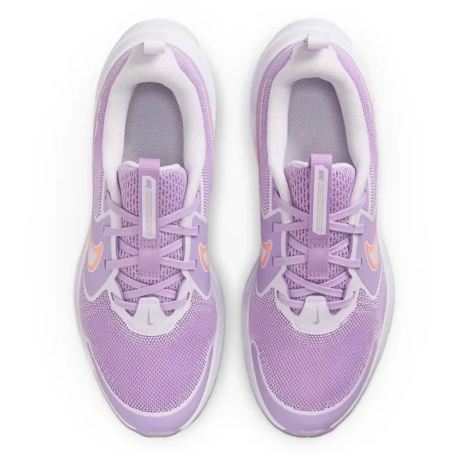 Tênis Nike Cosmic Runner infantil lilás vista superior detalhes internos