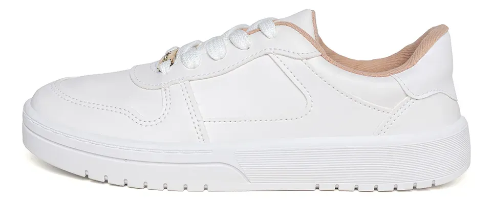 Tênis Casual Sola Caixa Moleca Feminino Branco-1755891020467