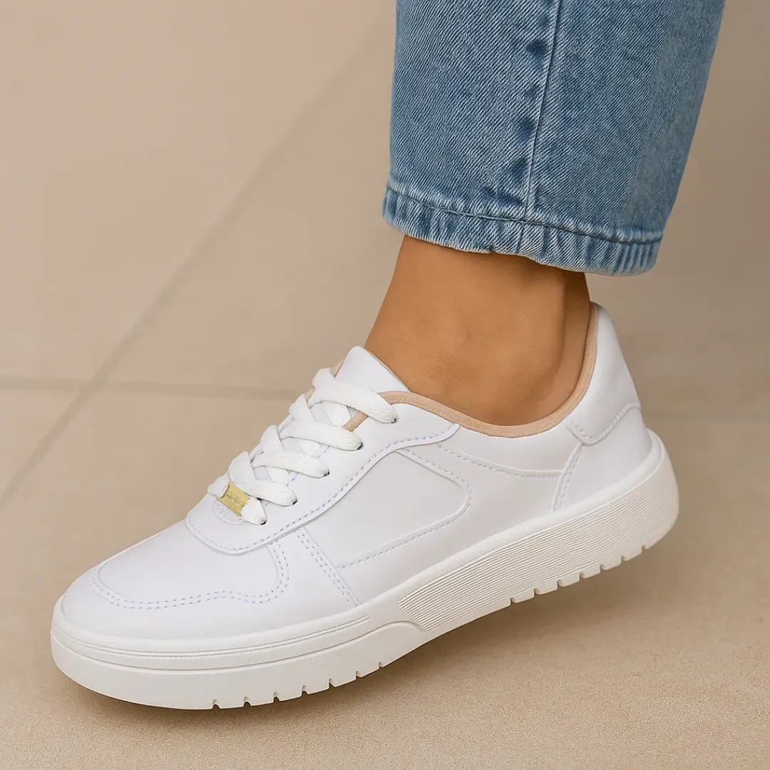 Tênis Casual Sola Caixa Moleca Feminino Branco-1755891033435