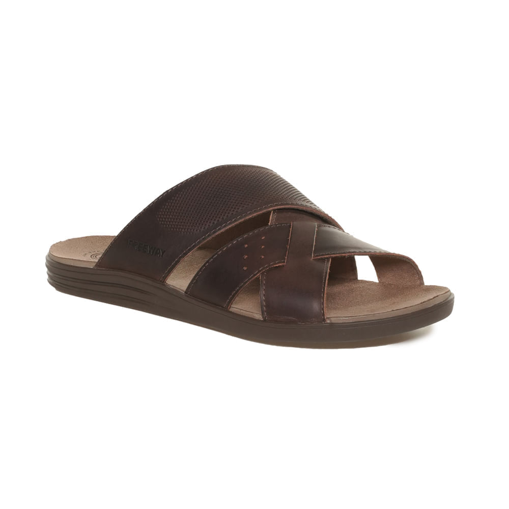 Sandalia-Masculina-Tiras-Couro-Free-Way-Marrom
