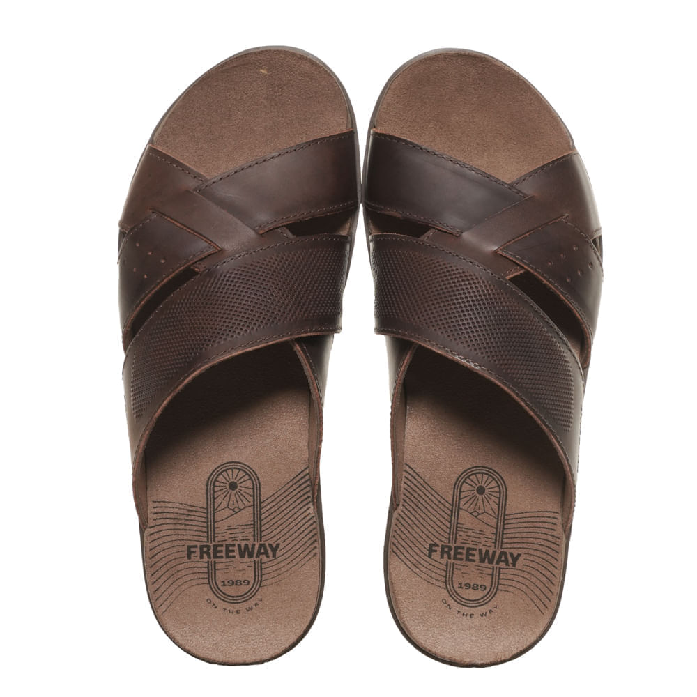 Sandalia-Masculina-Tiras-Couro-Free-Way-Marrom