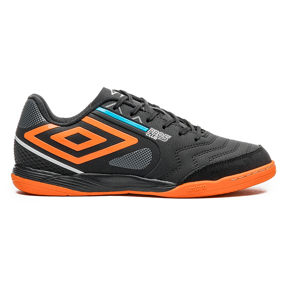 Chuteira Futsal Umbro Pro Bump Club Preta Masculina Paquetá